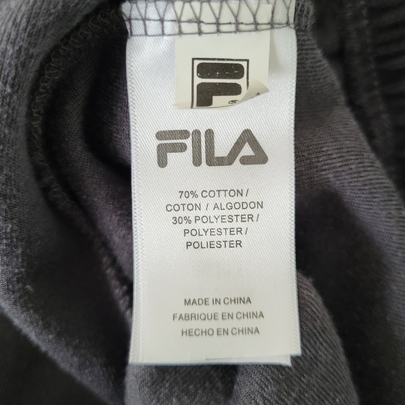 FILA *Tall* Vintage Velour Full Zip Tracksuit Jacket Pockets Gray Big 3XLT fb - Picture 14 of 14